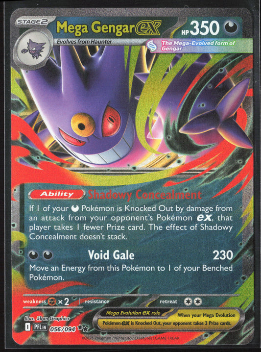 ME02: Phantasmal Flames #056/094 Mega Gengar ex Holo 27176