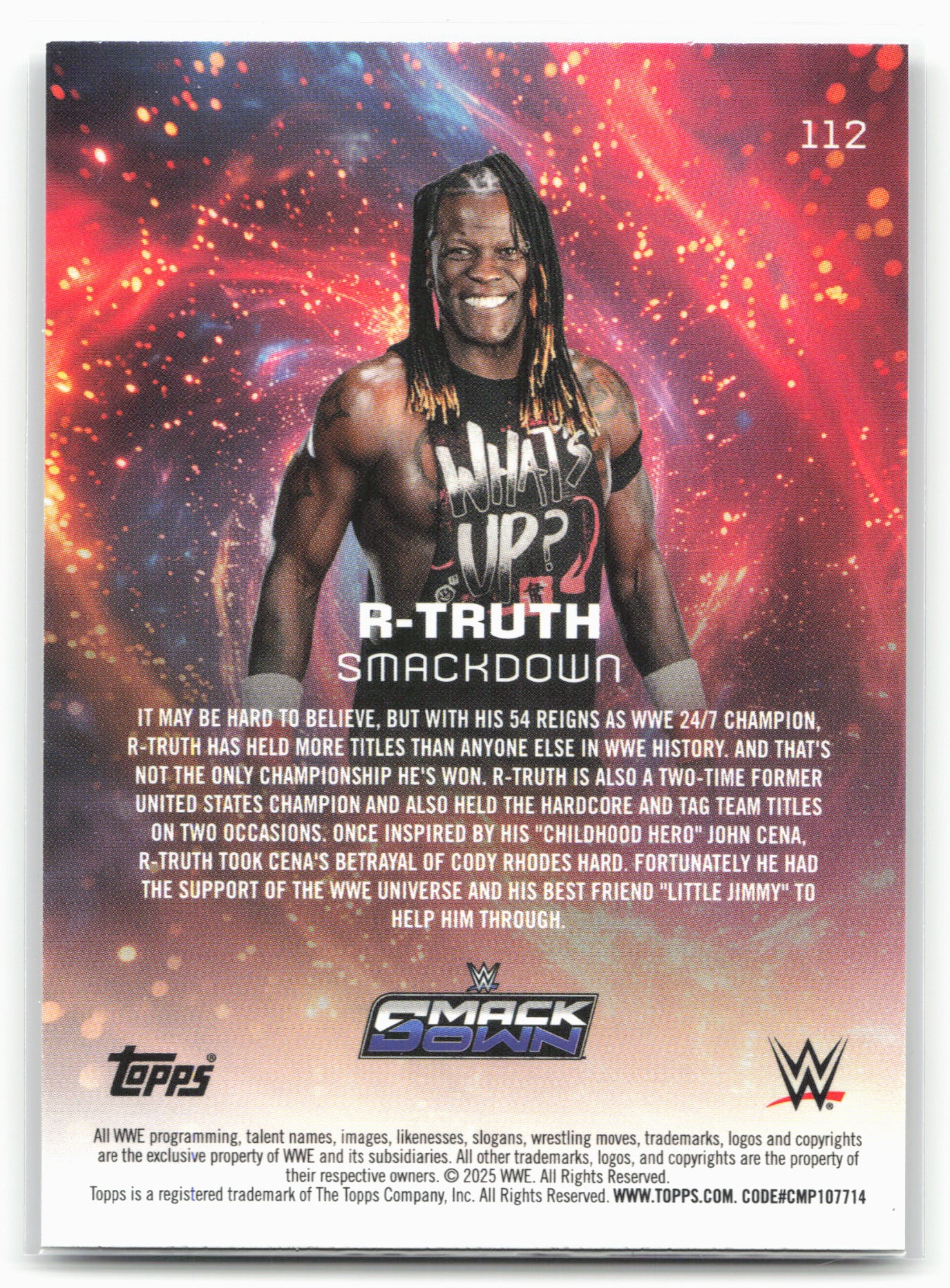 2025 Topps Universe WWE #112 R-Truth Galaxy