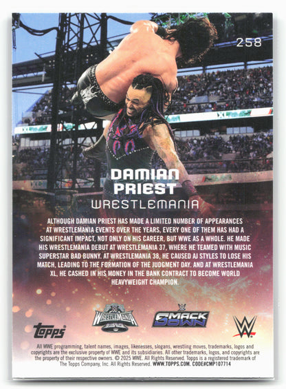 2025 Topps Universe WWE #258 Damian Priest Galaxy