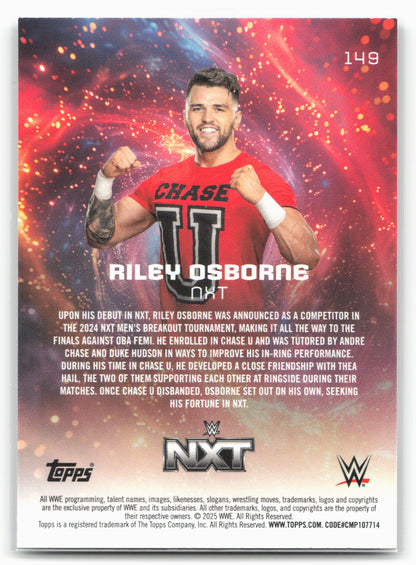 2025 Topps Universe WWE #149 Riley Osborne Galaxy