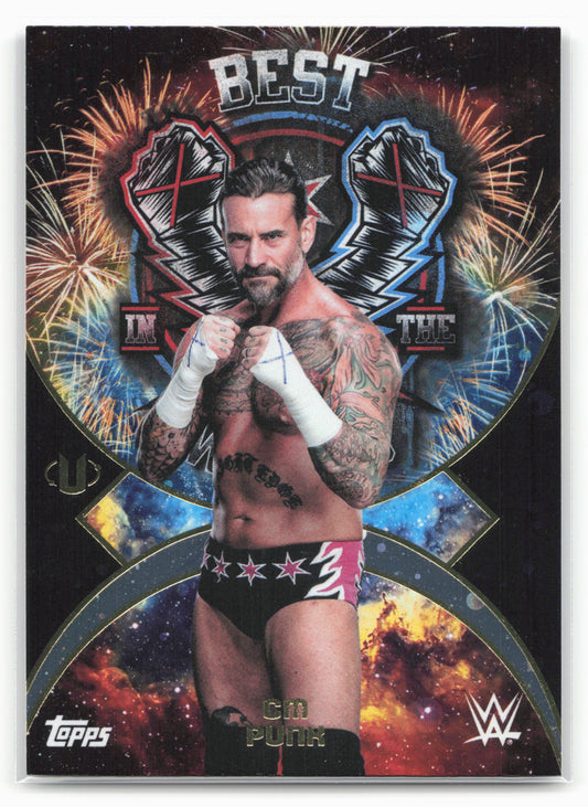 2025 Topps Universe WWE #NMS-2 CM Punk Namesakes Galaxy