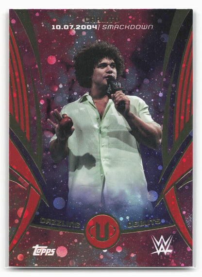 2025 Topps Universe WWE #DDE-13 Carlito Dazzling Debuts Galaxy