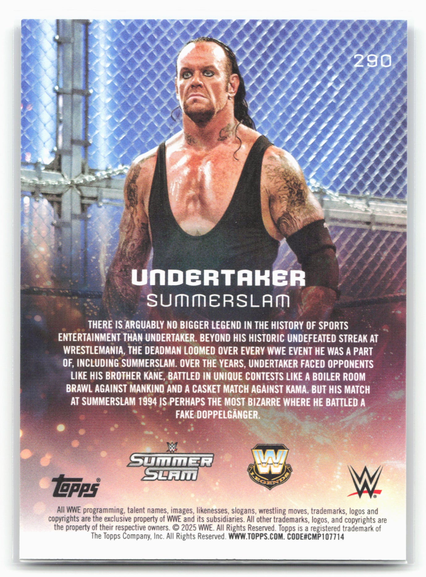 2025 Topps Universe WWE #290 Undertaker Galaxy