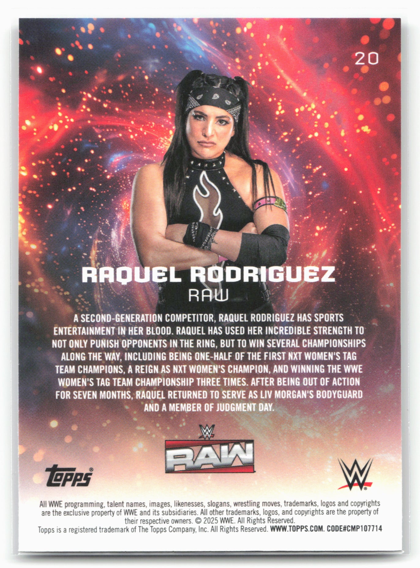 2025 Topps Universe WWE #20 Raquel Rodriguez