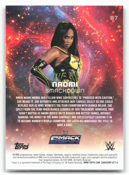 2025 Topps Universe WWE #87 Naomi 27256