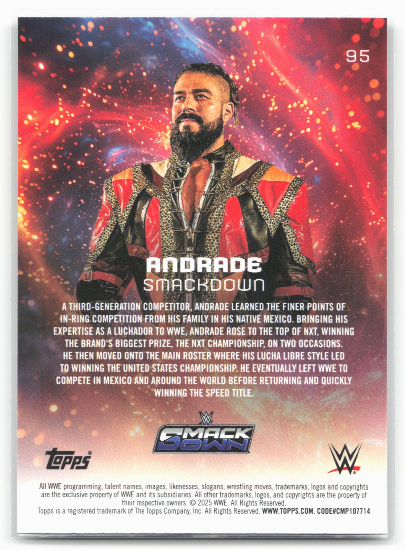 2025 Topps Universe WWE #95 Andrade