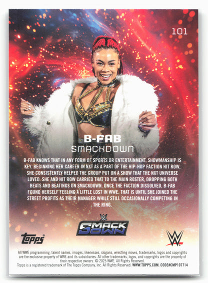 2025 Topps Universe WWE #101 B-Fab
