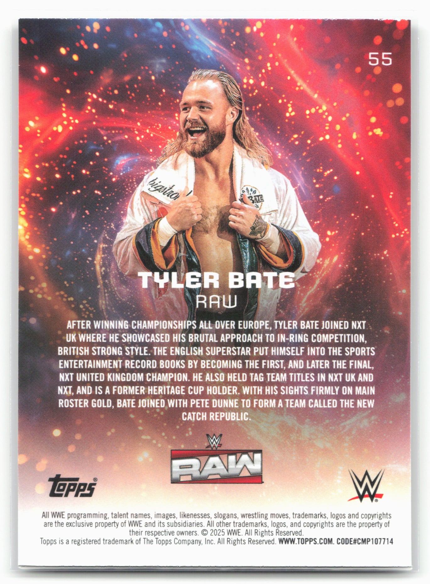 2025 Topps Universe WWE #55 Tyler Bate