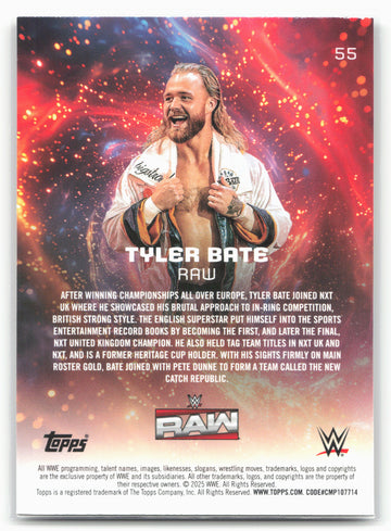 
2025 Topps Universe WWE #55 Tyler Bate