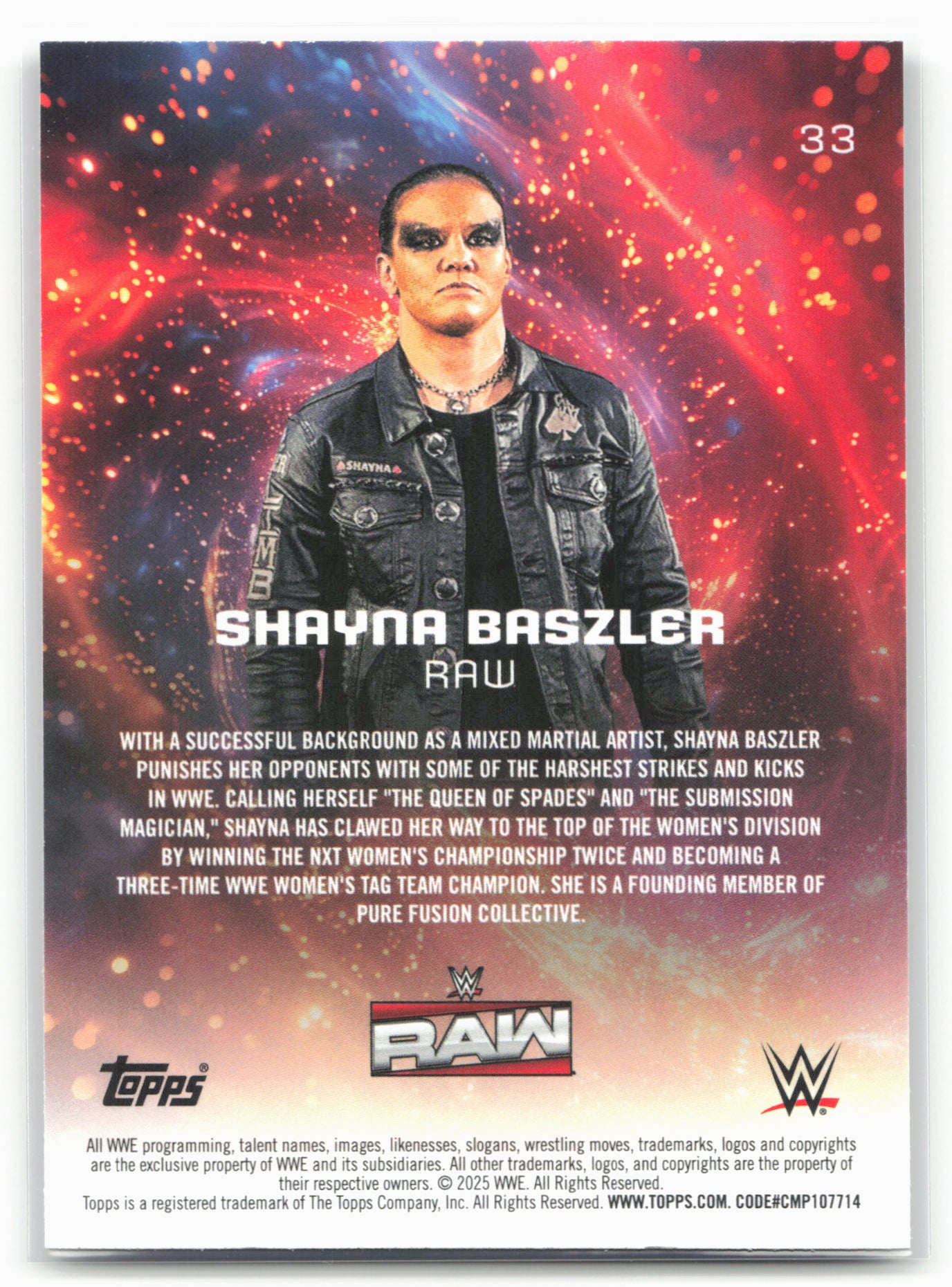 2025 Topps Universe WWE #33 Shayna Baszler 27274