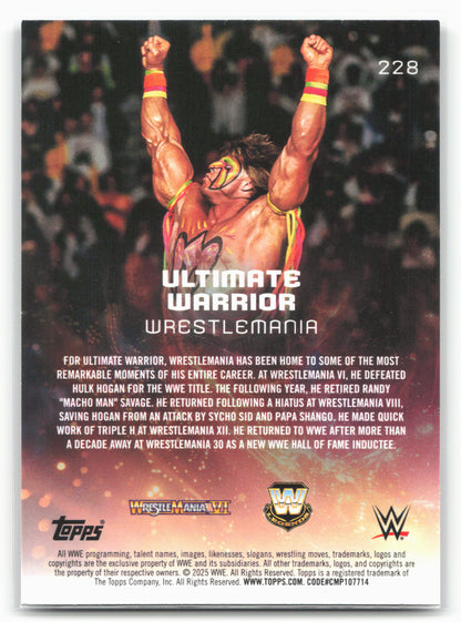 2025 Topps Universe WWE #228 Ultimate Warrior