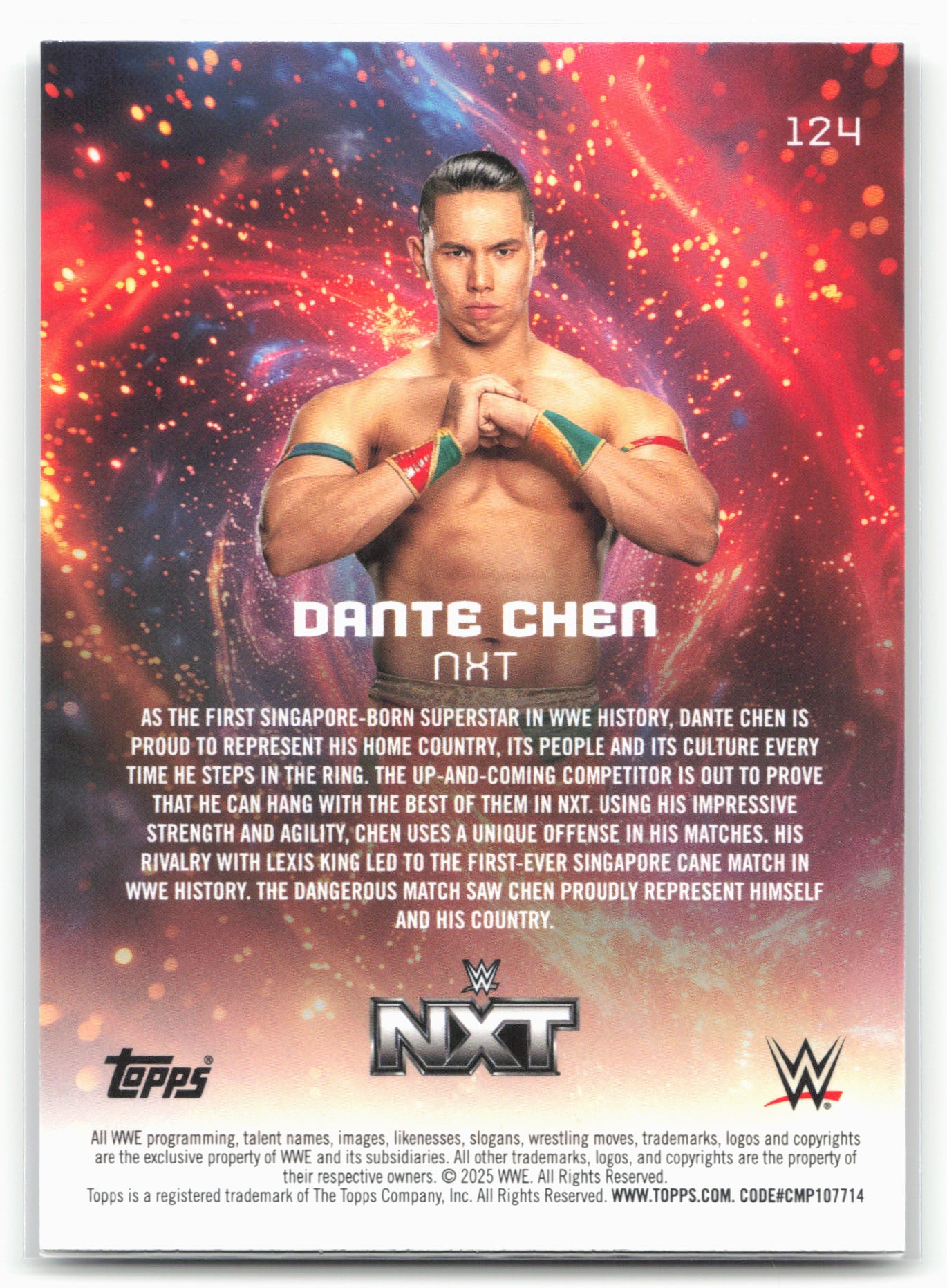 2025 Topps Universe WWE #124 Dante Chen