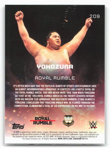 
2025 Topps Universe WWE #209 Yokozuna