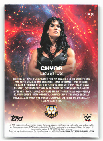 
2025 Topps Universe WWE #185 Chyna