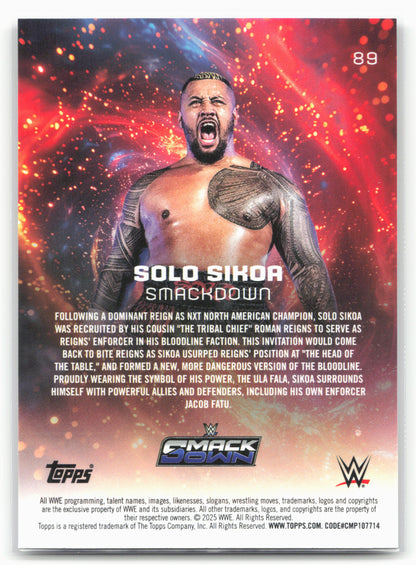 2025 Topps Universe WWE #89 Solo Sikoa 27292