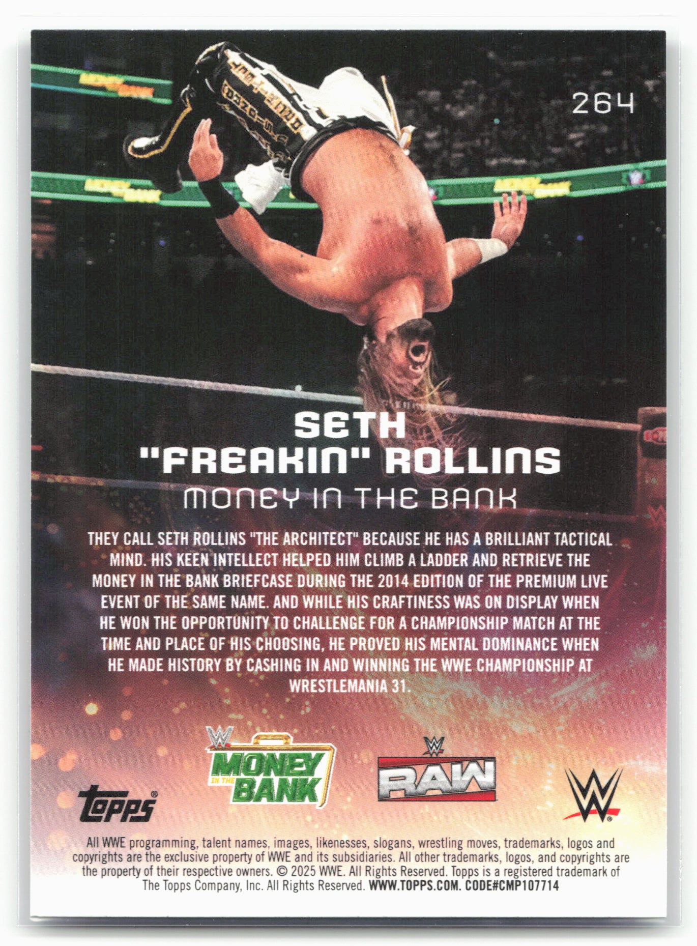 2025 Topps Universe WWE #264 Seth "Freakin" Rollins