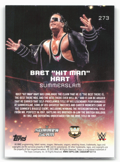 2025 Topps Universe WWE #273 Bret "Hit Man" Hart
