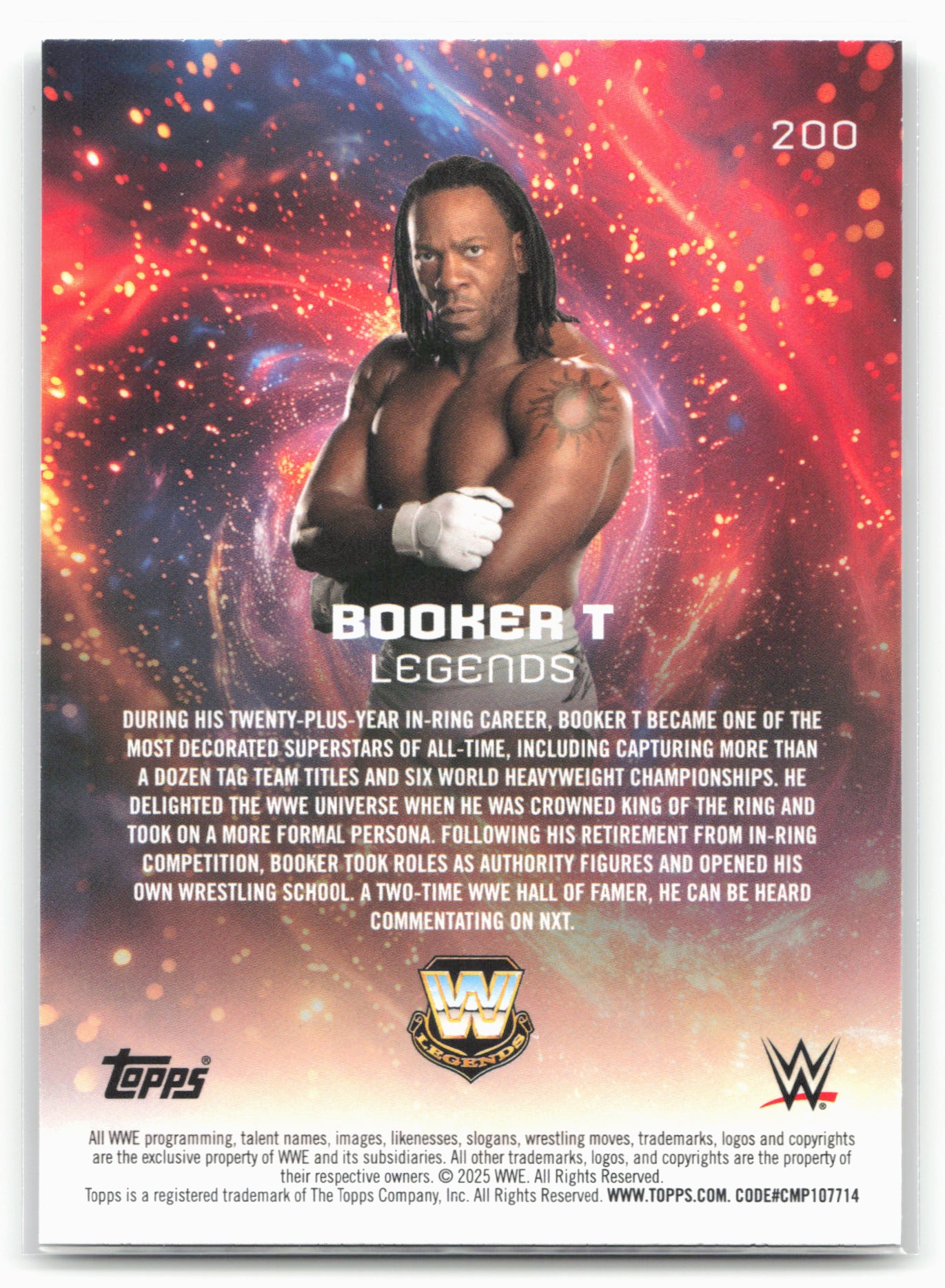 2025 Topps Universe WWE #200 Booker T