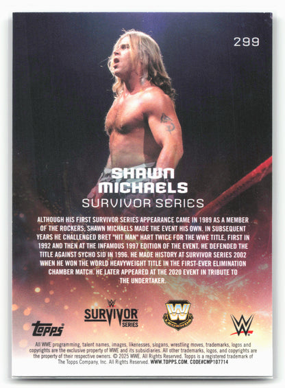 2025 Topps Universe WWE #299 Shawn Michaels