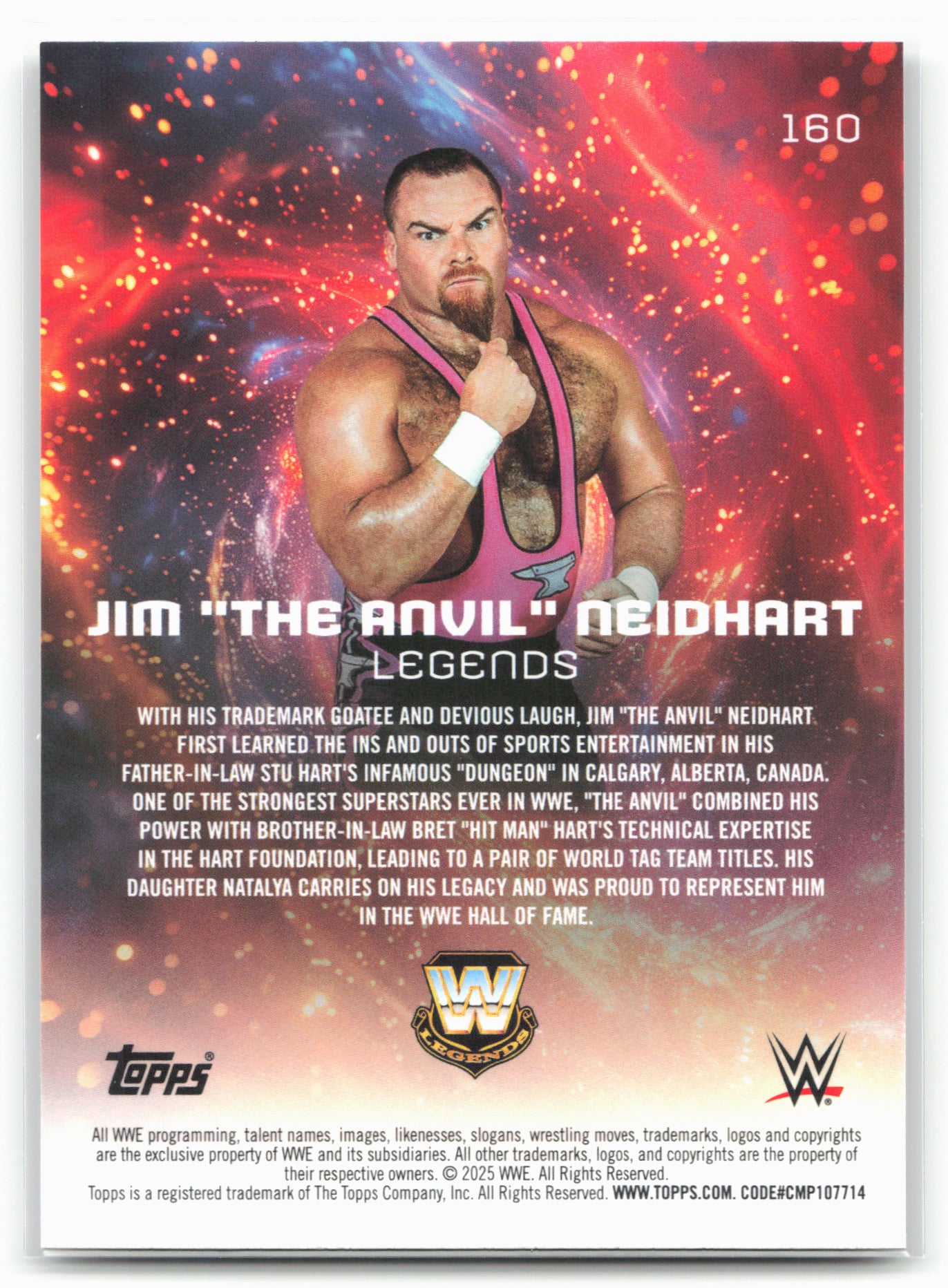 2025 Topps Universe WWE #160 Jim "The Anvil" Neidhart
