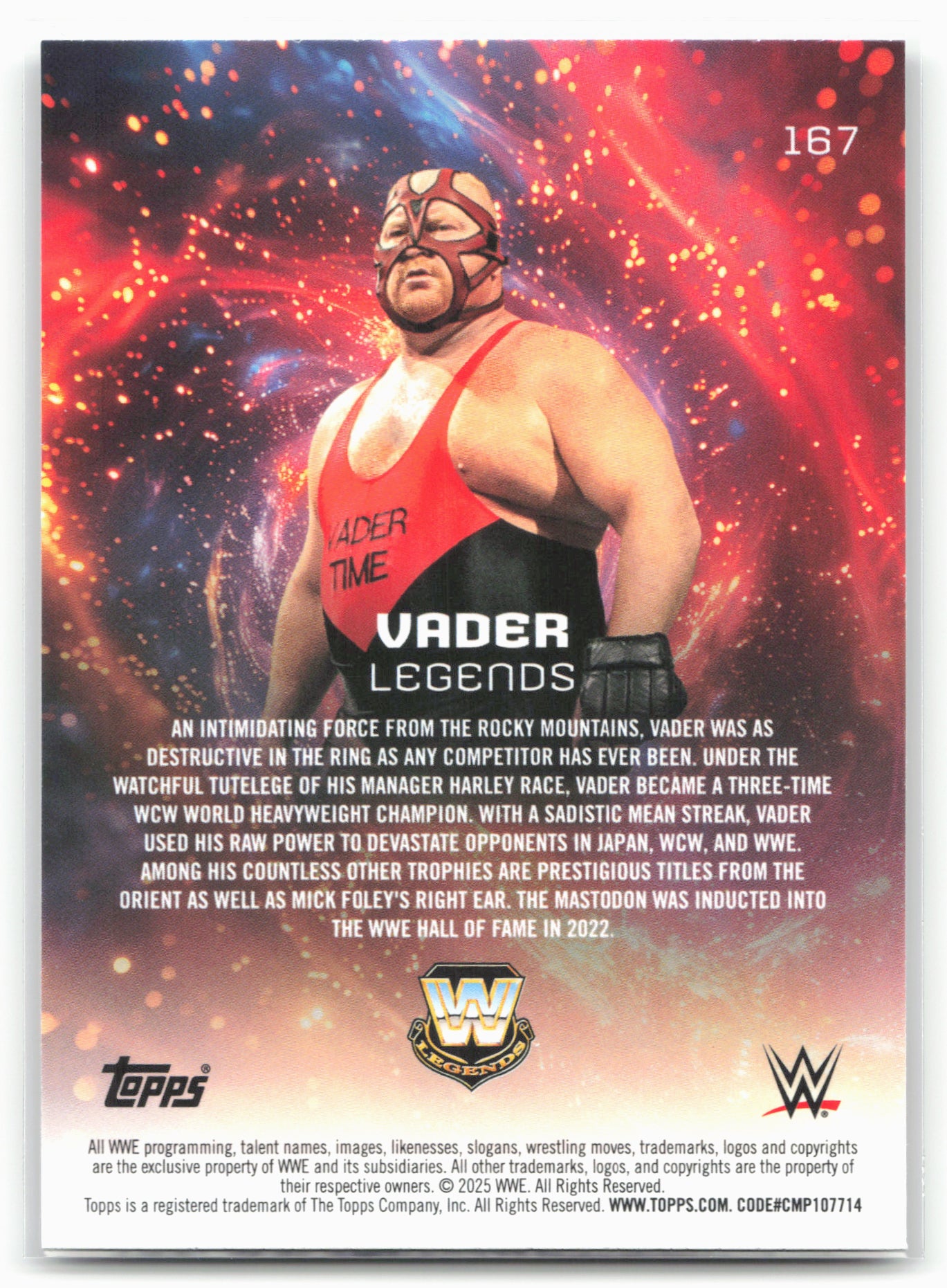 2025 Topps Universe WWE #167 Vader