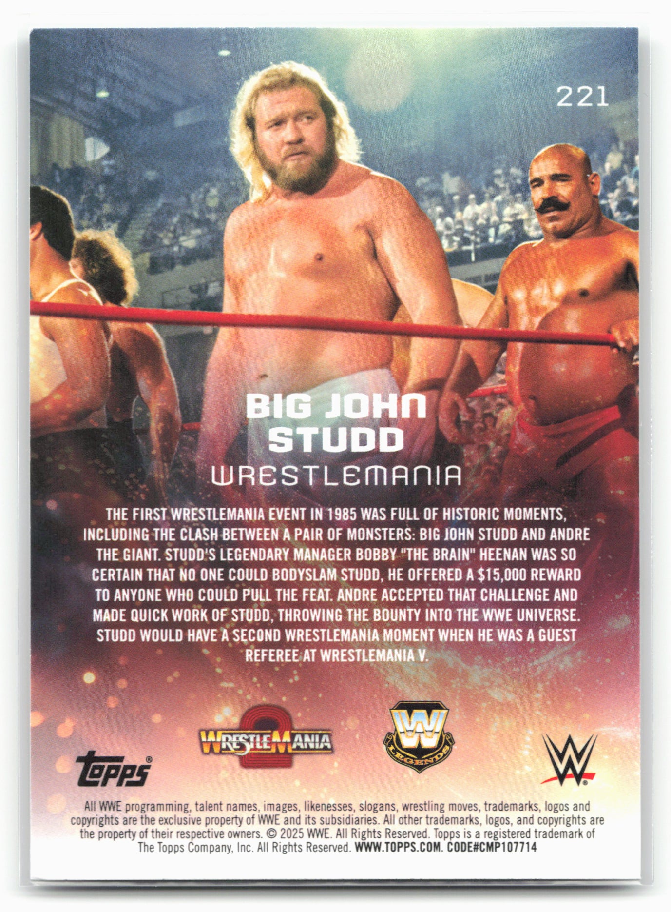 2025 Topps Universe WWE #221 Big John Studd