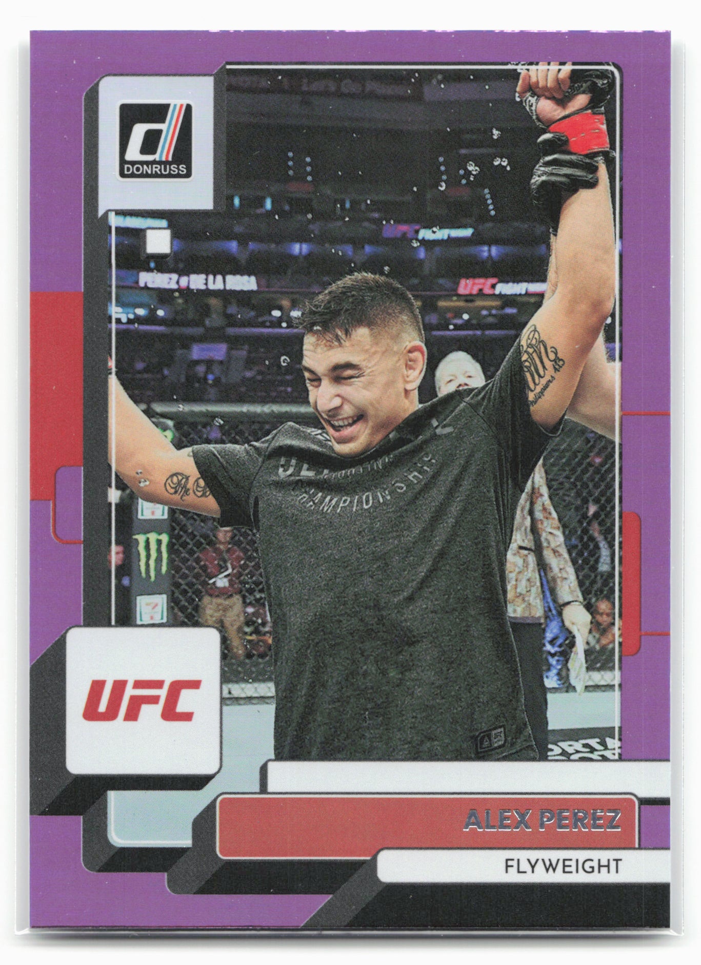 2023 Donruss UFC #46 Alex Perez Purple Flood