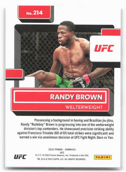 2023 Donruss UFC #214 Randy Brown