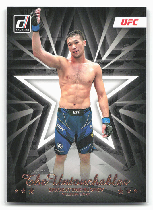 2023 Donruss UFC #7 Shavkat Rakhmonov The Untouchables