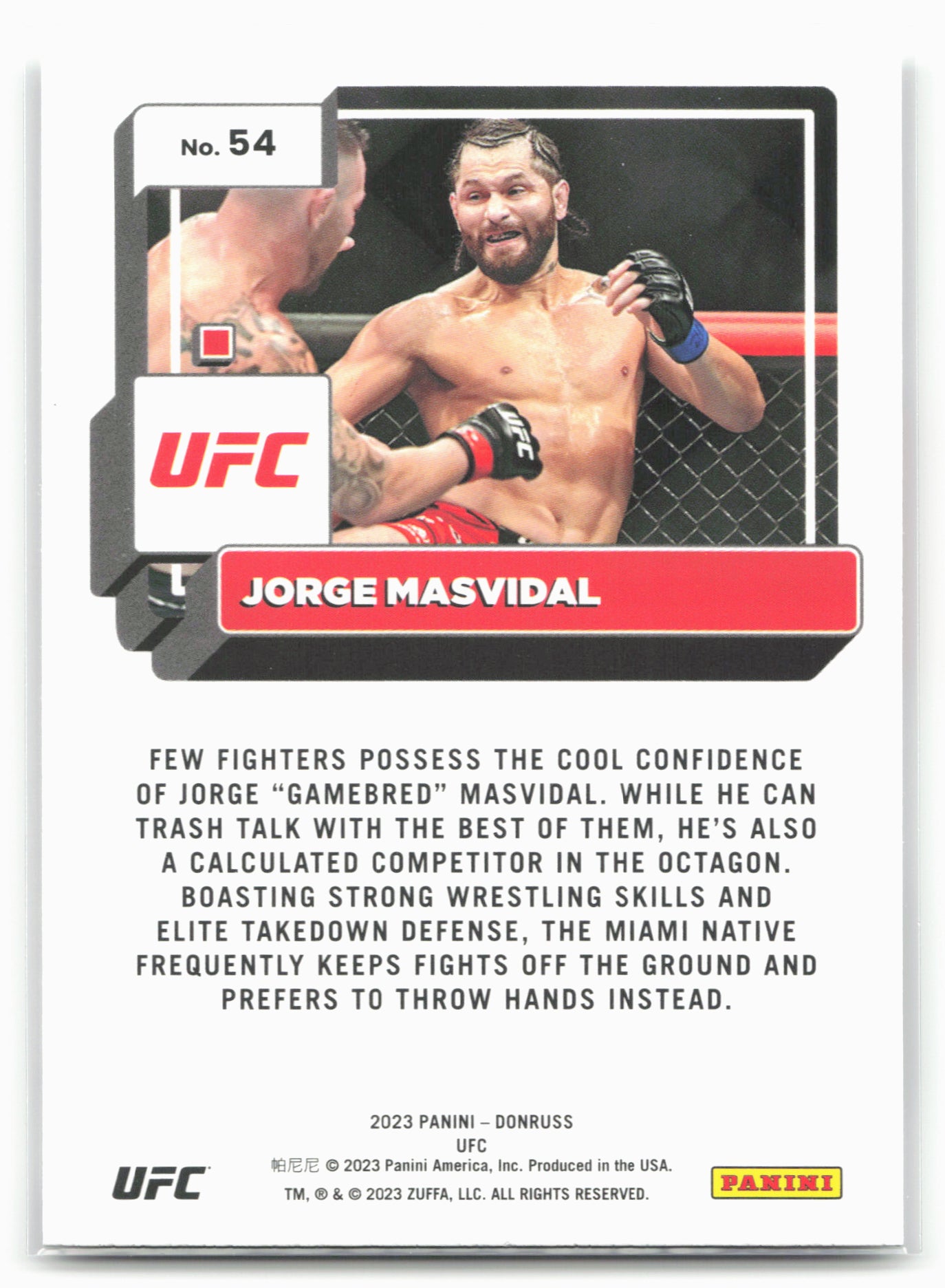 2023 Donruss UFC #54 Jorge Masvidal