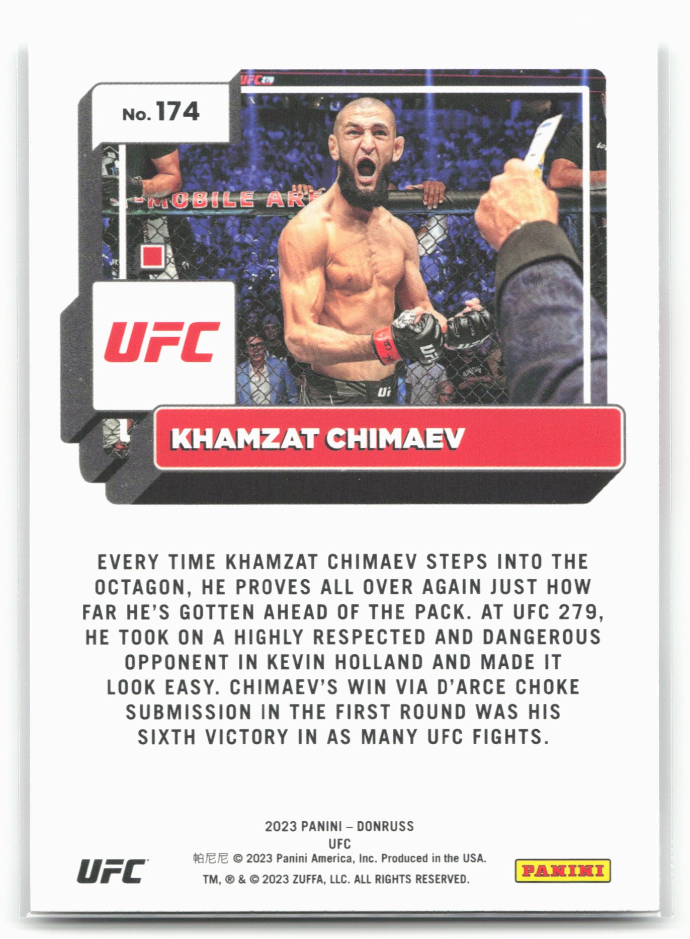 2023 Donruss UFC #174 Khamzat Chimaev