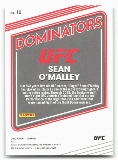 2023 Donruss UFC #10 Sean O'Malley Dominators