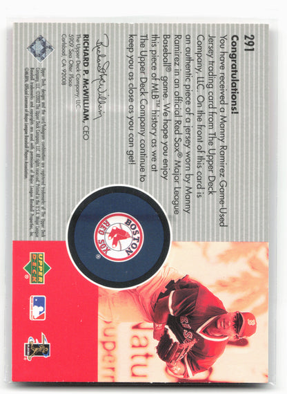 2002 Upper Deck Diamond Connection #291 Manny Ramirez #/200