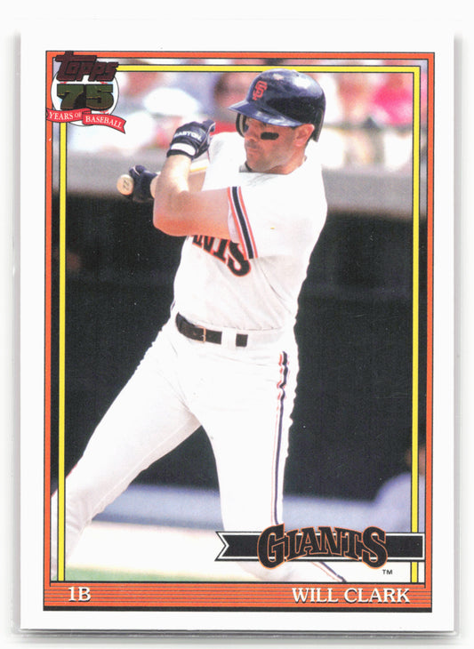2026 Topps #T91-11 Will Clark 1991 Topps Baseball 35th Anniversary (Series One)