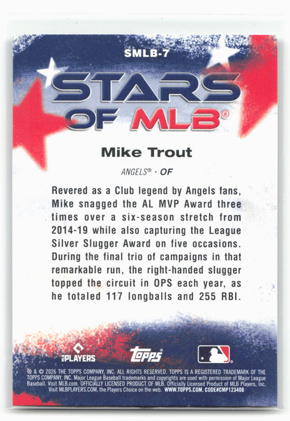 2026 Topps #SMLB-7 Mike Trout Stars of MLB