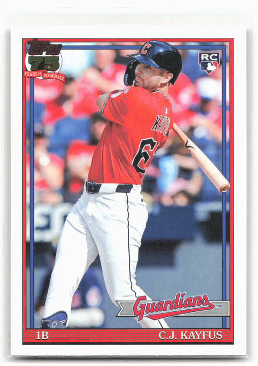 2026 Topps #T91-90 C.J. Kayfus 1991 Topps Baseball 35th Anniversary (Series One)
