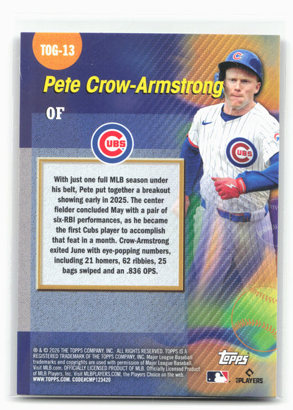 2026 Topps #TOG-13 Pete Crow-Armstrong Titans of the Game