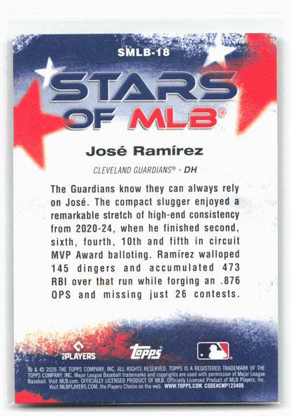 2026 Topps #SMLB-18 José Ramírez Stars of MLB