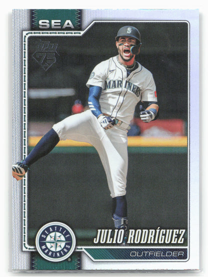 2026 Topps #146 Julio Rodríguez Rainbow Foil