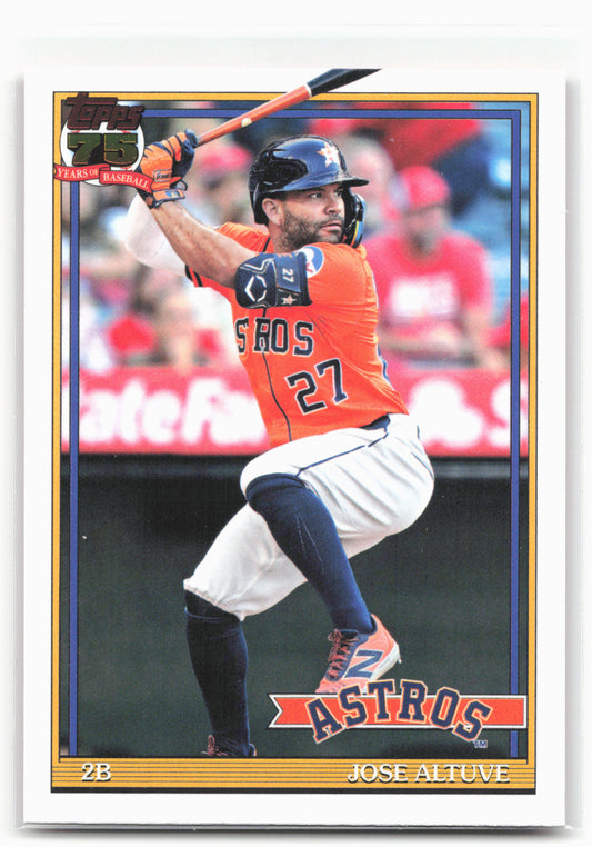 2026 Topps #T91-7 Jose Altuve 1991 Topps Baseball 35th Anniversary (Series One)