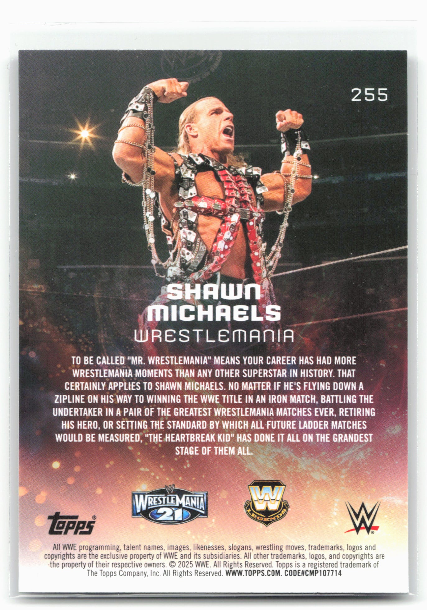 2025 Topps Universe WWE #255 Shawn Michaels