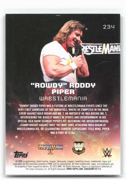 2025 Topps Universe WWE #234 "Rowdy" Roddy Piper