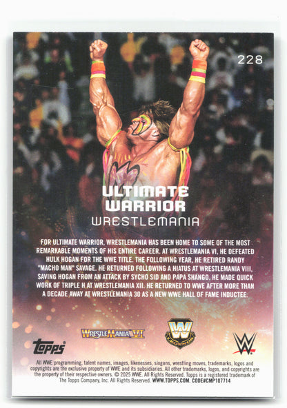 2025 Topps Universe WWE #228 Ultimate Warrior Galaxy