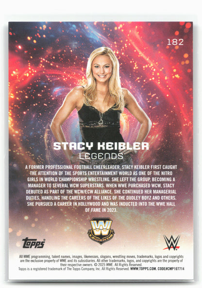 2025 Topps Universe WWE #182 Stacy Keibler Purple Glass