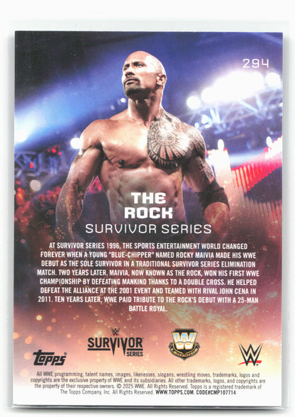2025 Topps Universe WWE #294 The Rock 27383