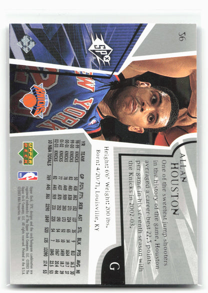 2003-04 SPx #56 Allan Houston