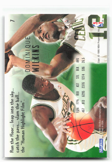 1994-95 SkyBox E-Motion #7 Dominique Wilkins
