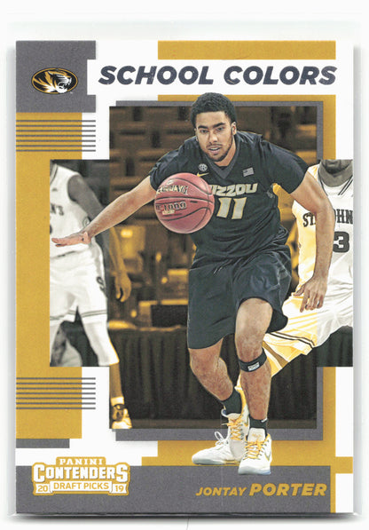 2019 Panini Contenders Draft Picks #23 Jontay Porter School Colors