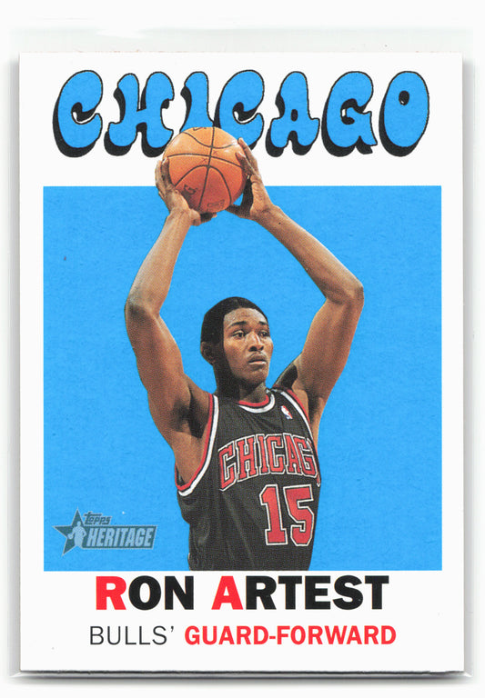2000-01 Topps Heritage #178 Ron Artest