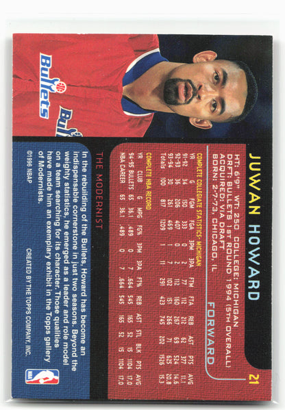 1995-96 Topps Gallery #21 Juwan Howard